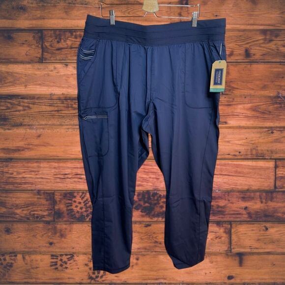 5 for $25🔥Cherokee Workwear Revolution Navy Scrub Active Styling Pants 3XL- New - Picture 1 of 7